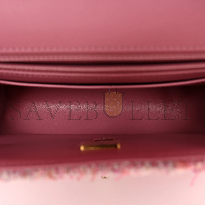 CHANEL MINI TWEED FLAP BAG 155672 (20*13*7cm)
